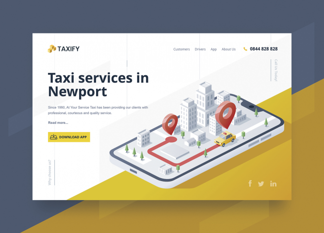 Taxify - Сайт сервиса такси