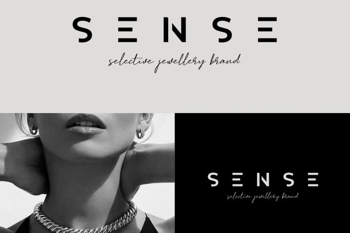 Sense — selective jewellery brand.  Разработка логотипа и фирменного стиля