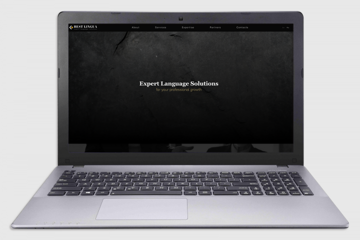 Landing Page для лингвистической компании.