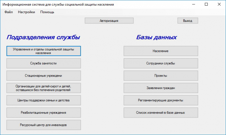 Моделирование информационной системы защиты населения