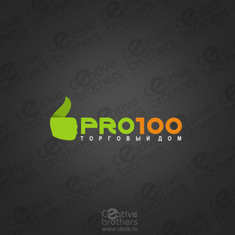 Логотип торгового дома "Pro100"