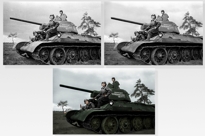 Реставрация и раскрашивание фото