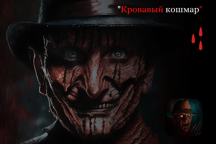 Дизайн страницы рассказа для журнала  "Страшные истории"