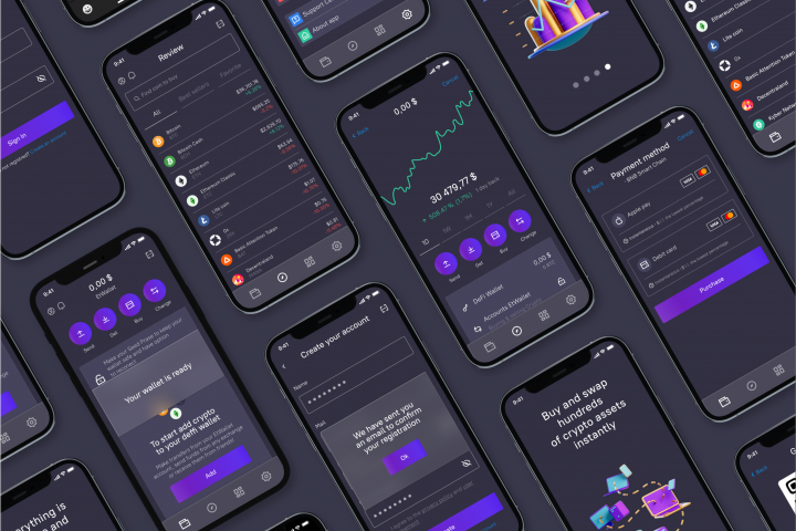 UX/UI design для приложения крипто кошелька