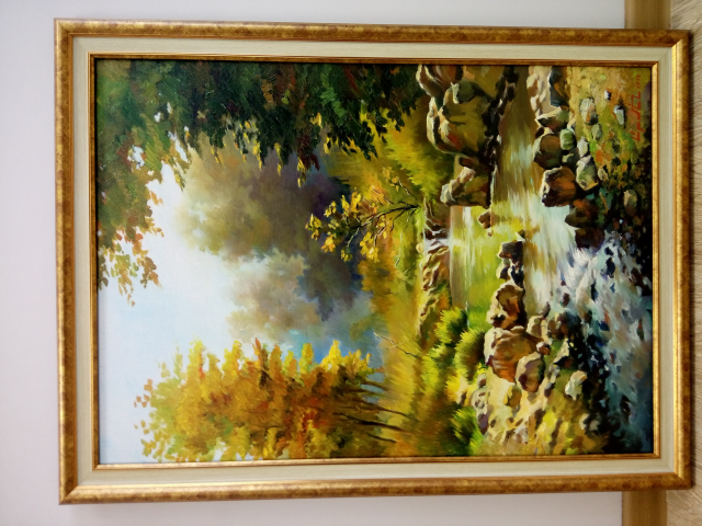 Картина маслом на холсте, пейзаж