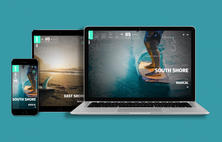 GO SURF // Адаптивная верстка