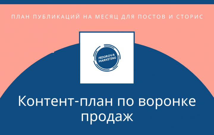 КОНТЕНТ-ПЛАН ПО ВОРОНКЕ ПРОДАЖ
