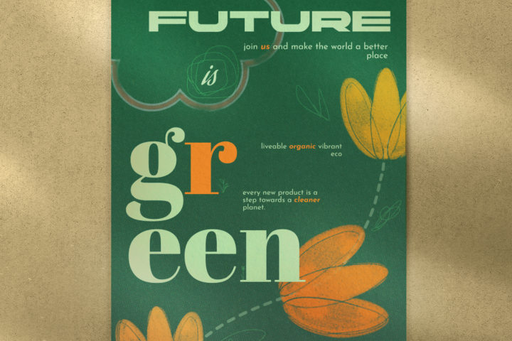 "The future is green" постер