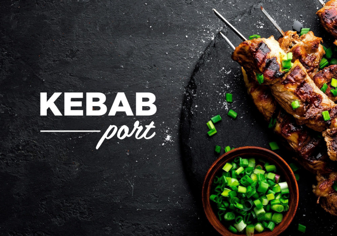 Логотип для кафе "KEBAB port"