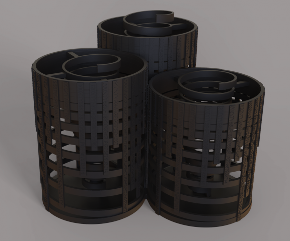 Round pencil holder
