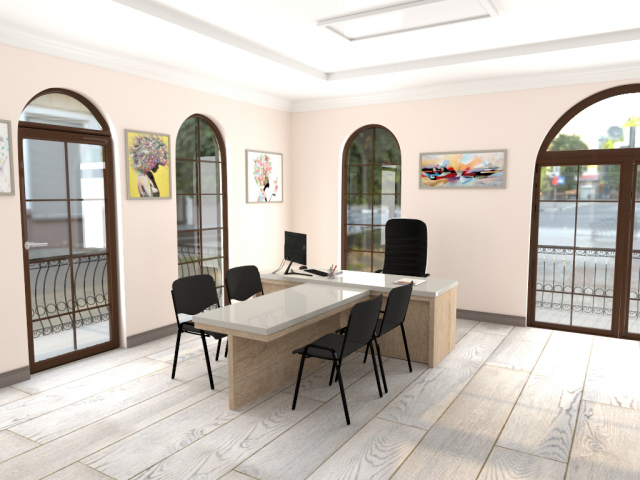 office area of 50 sq. m.
