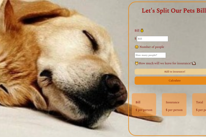 Let’s Split Our Pets Bill