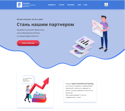 Написание текста для лендинга о продаже франшизы