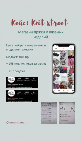 Таргетированная реклама "Магазин пряжи"