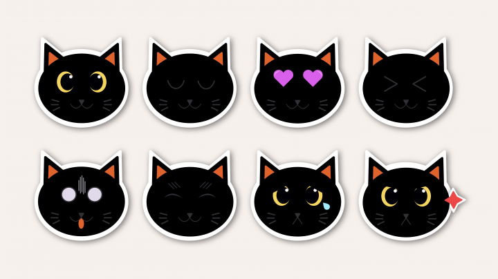 Эмодзи кот