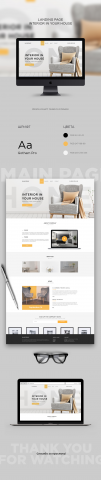 Дизайн Landing Page Интерьера