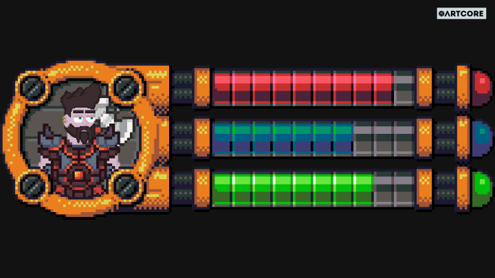 Pixelart char icons
