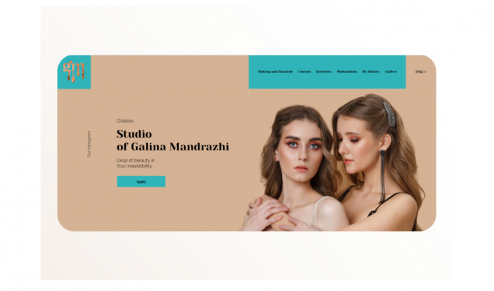 Landing Page Студии Красоты