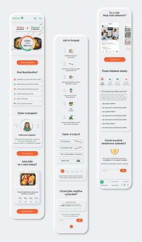 Редизайн мобильной версии сайта Nutrition Pro