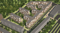 3D визуализация микрорайона