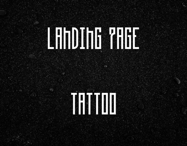 TATTOO | LANDING PAGE