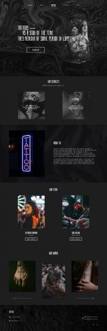 TATTOO | LANDING PAGE