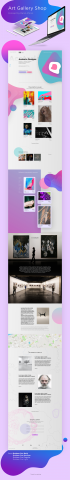 Art Gallery Online Store Concept