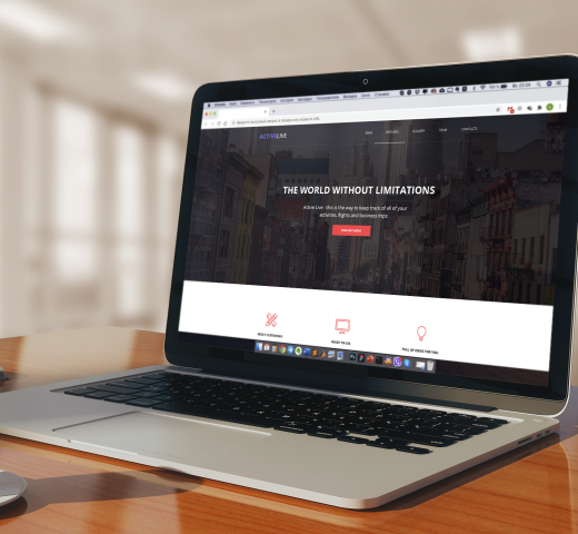 Сайт для компании ActiveLive