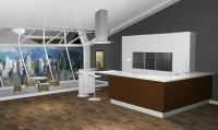 Визуализация. Кухня. 3d max, V-ray.