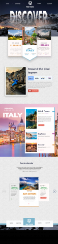 Landing page для Discover