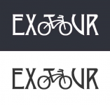 Логотип Exotour в 2х цветовых вариантах
