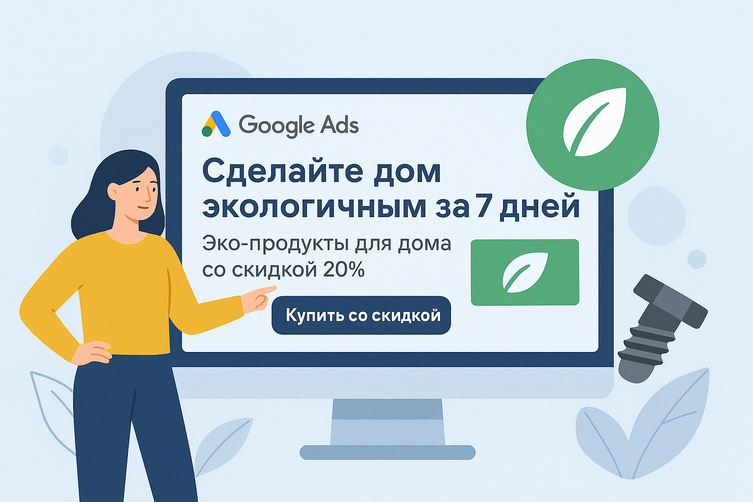 Продающий оффер и рекламные тексты для Google Ads для компании EcoHome