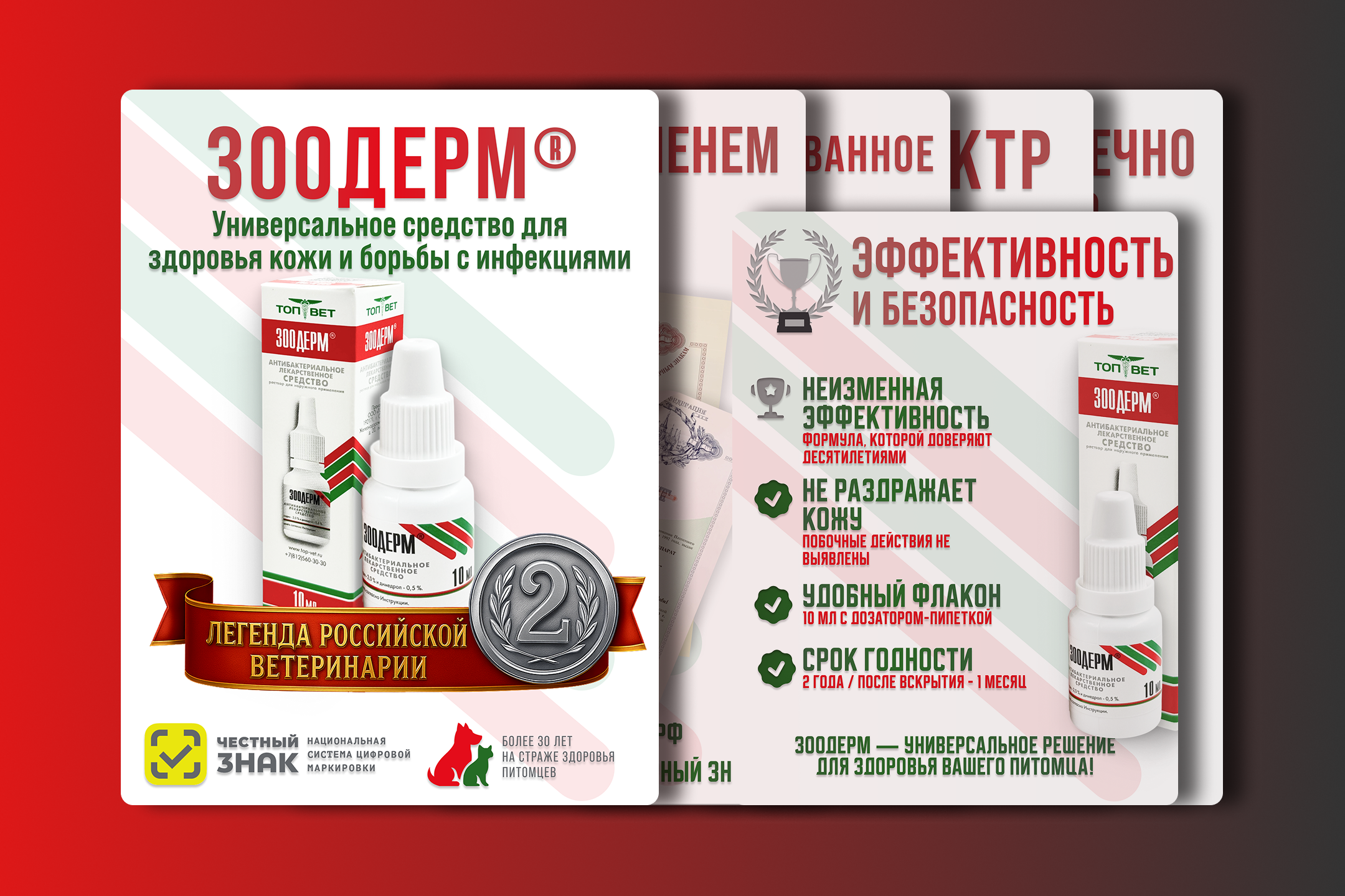 Инфографика для препарата «Зоодерм» — универсальное средство для здоровья кожи и лечения инфекций