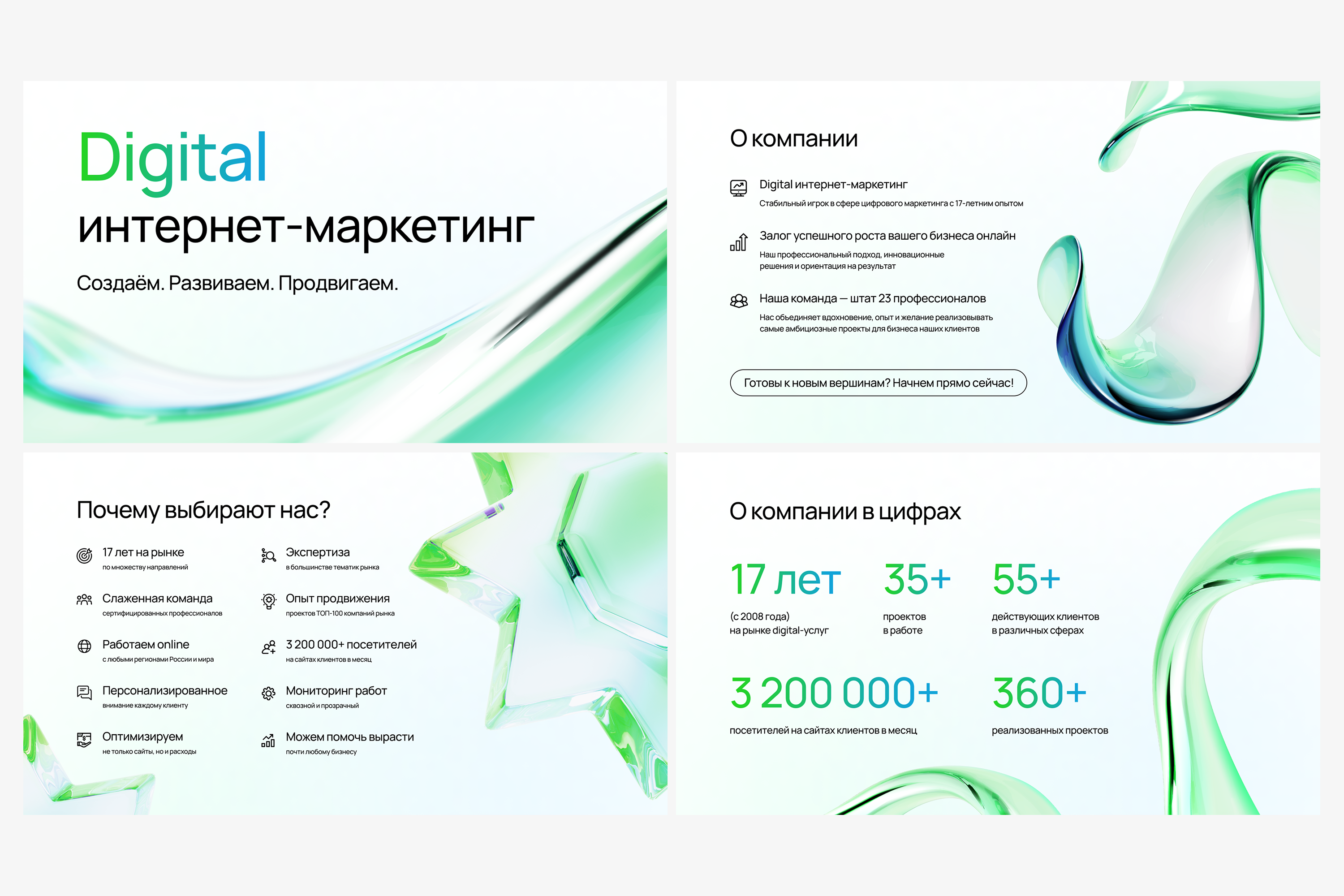 Презентация для агентства цифрового интернет-маркетинга