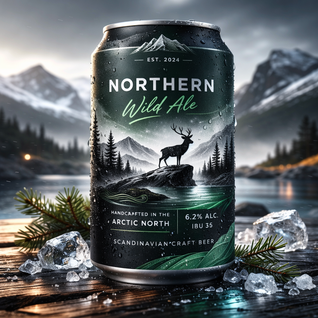 Craft beer lable: завод в заполярке
