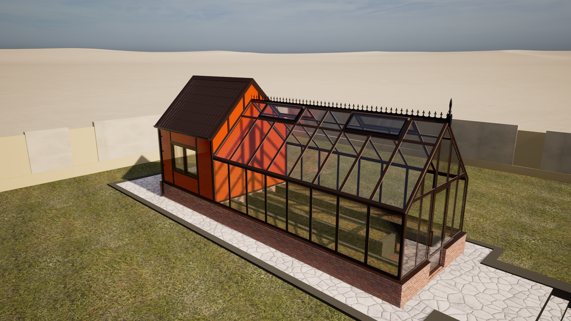 Моделирование эскизов теплиц