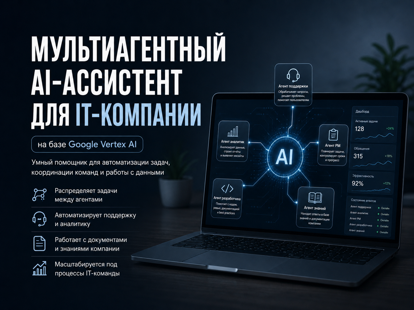 Мультиагентный AI-ассистент для IT-компании (Google Vertex AI)