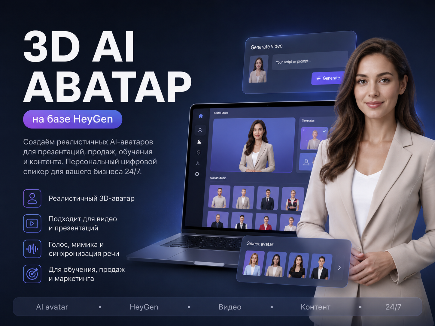 3D Аватар на базе ИИ
