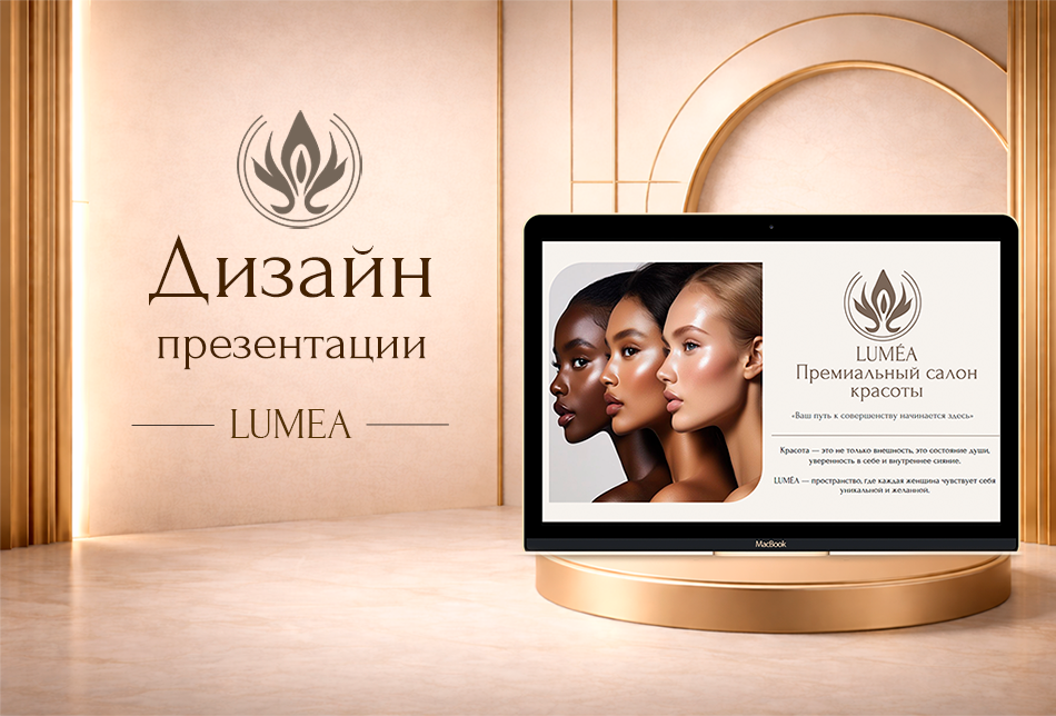 Дизайн презентации для премиального салона красоты LUMÉA