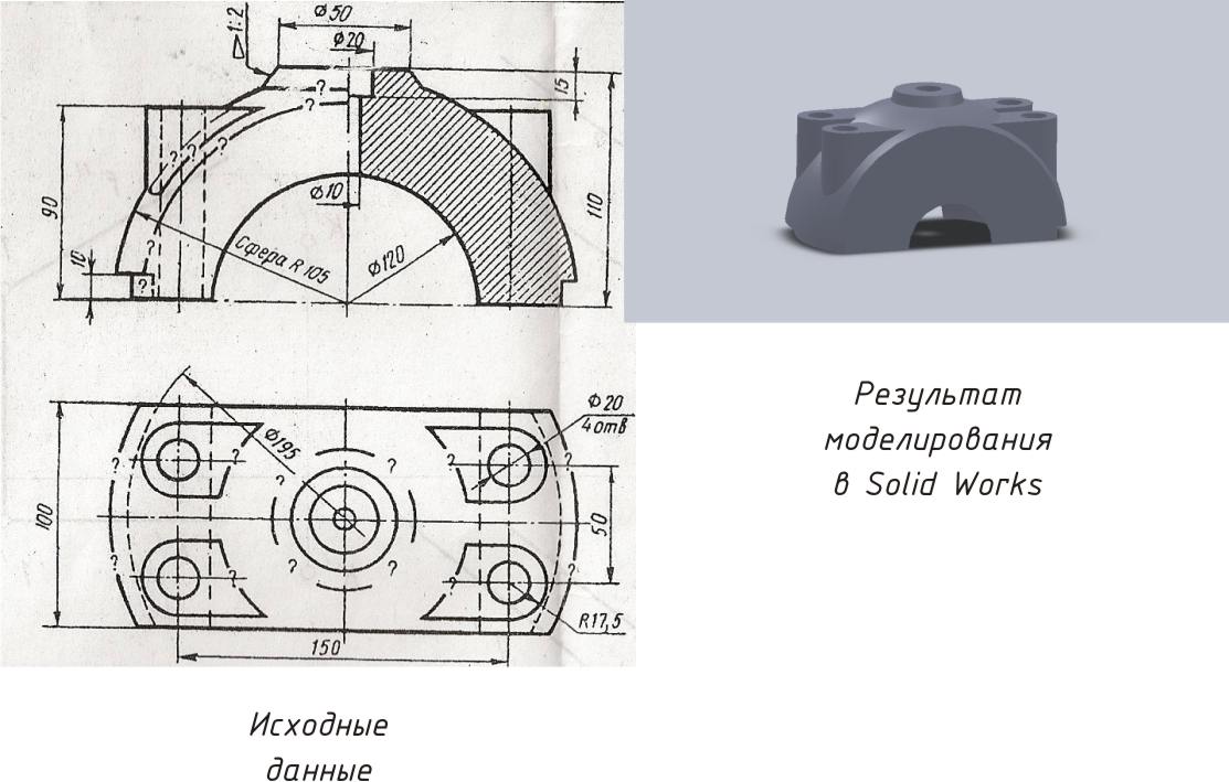 Solidworks разрез на чертеже