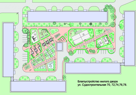 Генеральный план двора