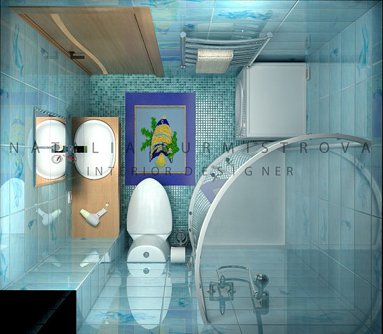 Дизайн совмещенного санузла в однокомнатной квартире