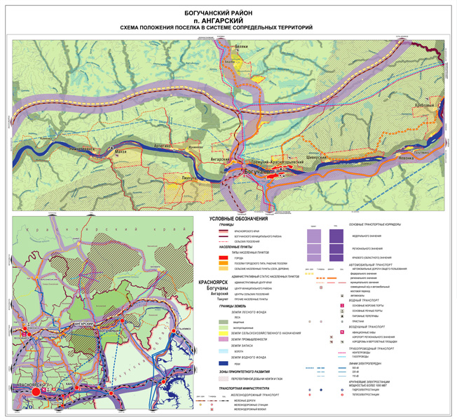 Ангарский богучанский район карта