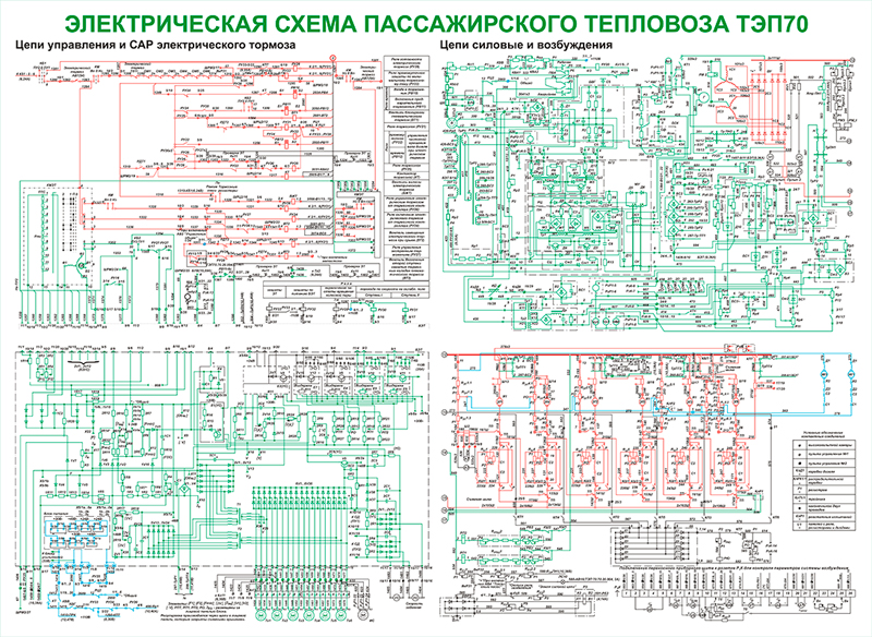 Электрическая Схема Тепловоза ТЭП70 - Фрилансер Александр Боровик.