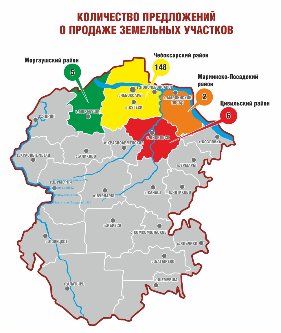 Чебоксарская область карта