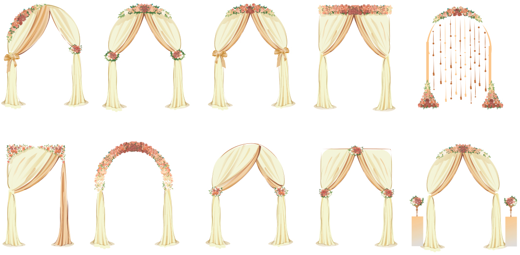 Чертеж арки для свадьбы