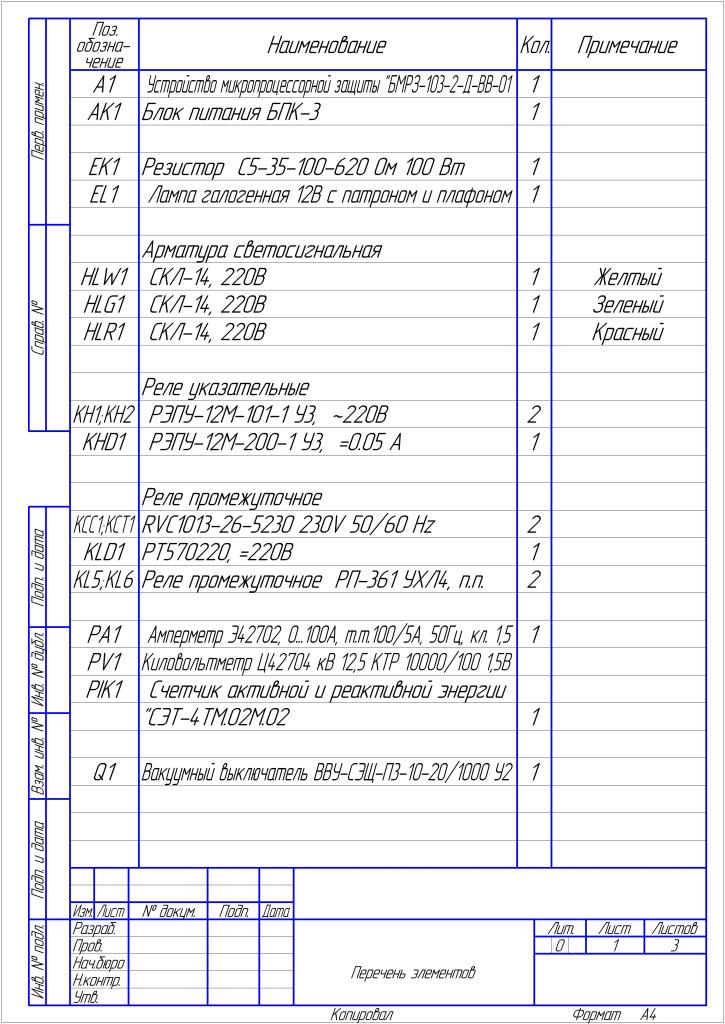 Электрическая схема определение правила оформления перечень элементов