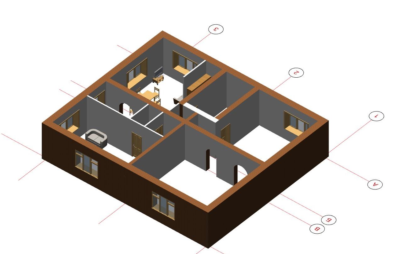 Проект archicad квартиры