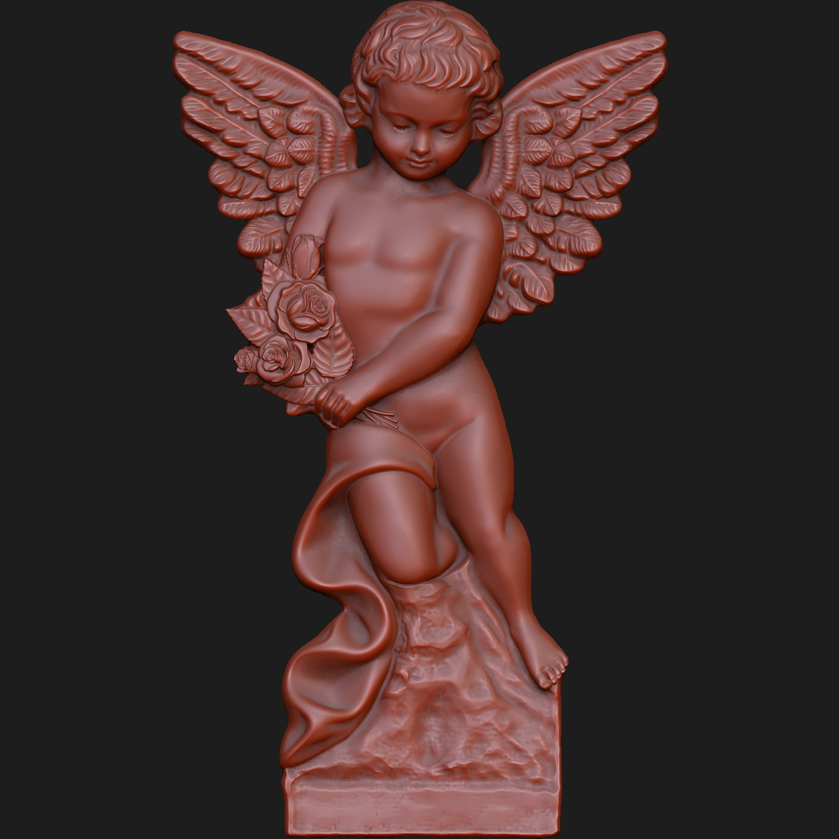 3d модель ангела для cnc (Angel for cnc) - Фрилансер Константин Костин  Atris - Портфолио - Работа #2526818