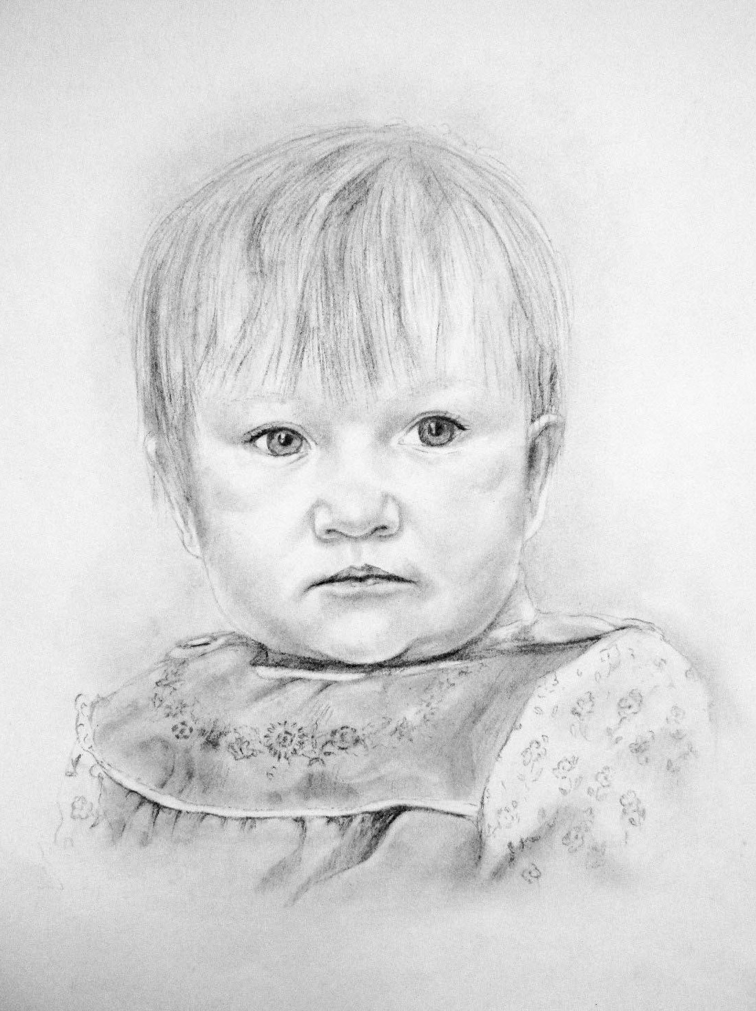 Поэтапный портрет детский